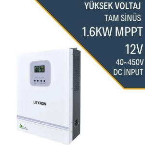 Lexron 1.6KW Yüksek Voltaj 40 450 PV 100A Tam Sinus Mppt Akıllı İnverter